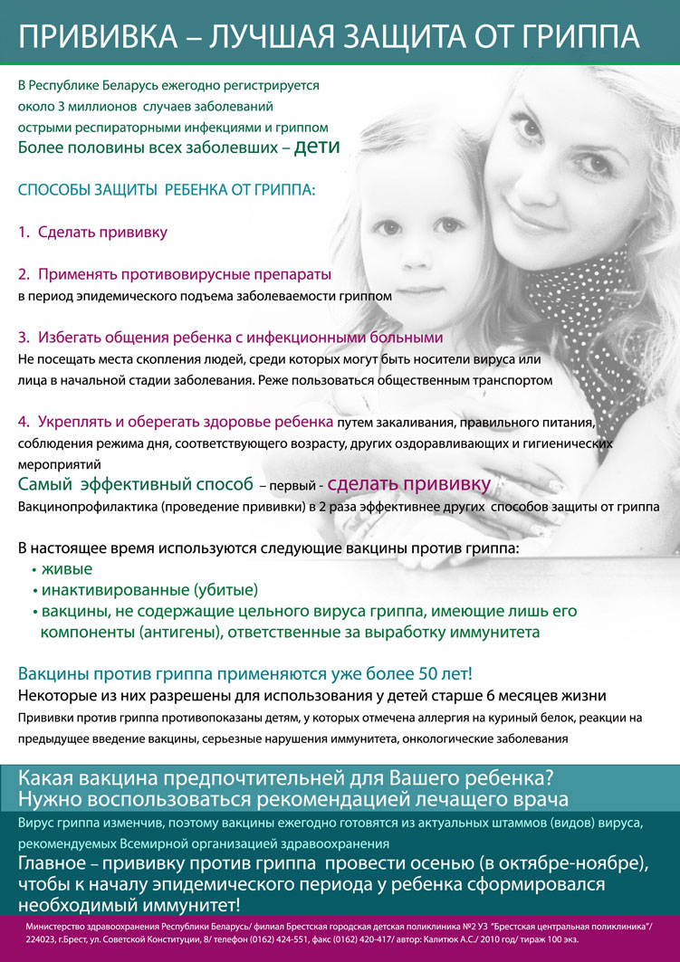 Прививка лучшая защита от гриппа