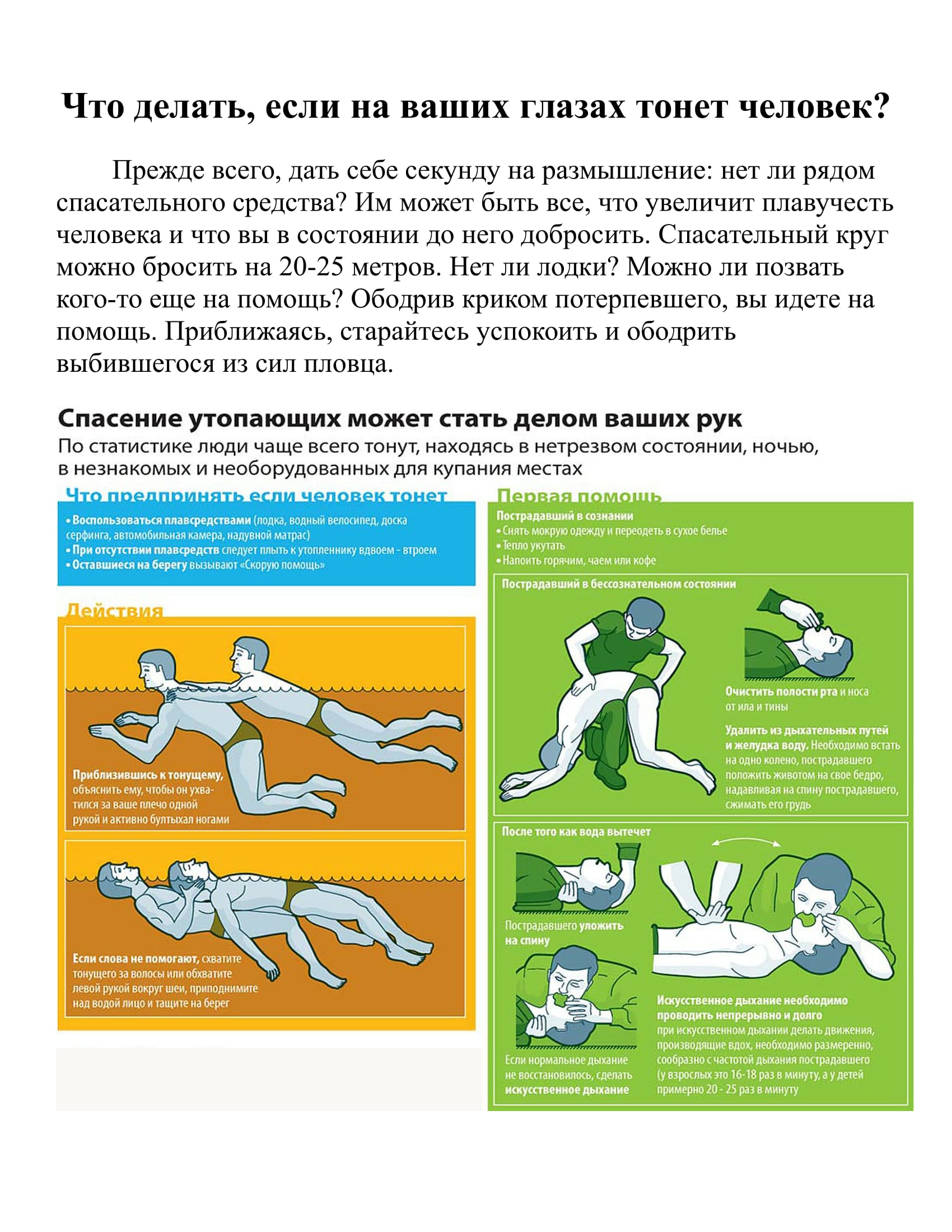 помощь утопающим 1