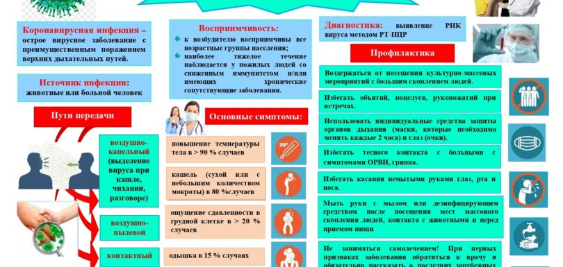 Памятка коронавирус
