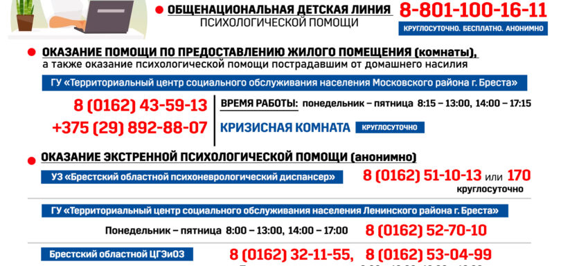 Службы экстренной помощи Телефоны